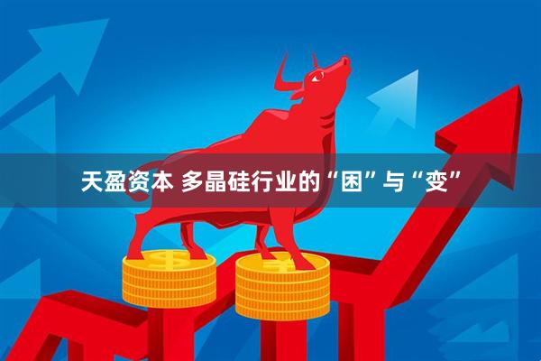 天盈资本 多晶硅行业的“困”与“变”