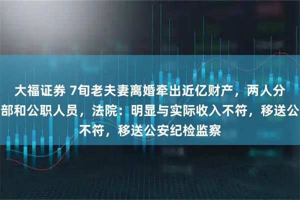 大福证券 7旬老夫妻离婚牵出近亿财产，两人分别系国企干部和公职人员，法院：明显与实际收入不符，移送公安纪检监察